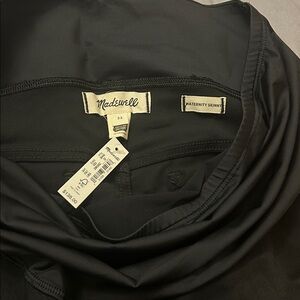 Madewell Maternity Skinny Jeans in black size 32 NWT